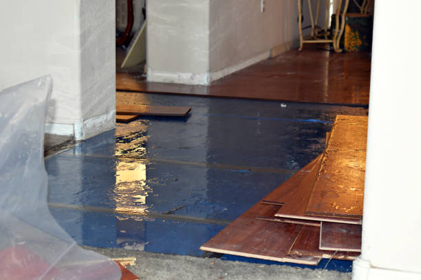 Professional Flood Cleanup technician working in Castell, TX